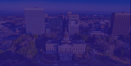 Columbia South Carolina skyline where Kaplan Accounting Continuing Education seminars are held