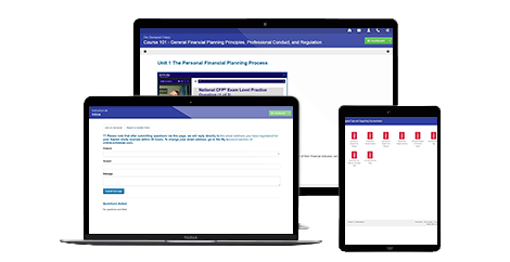 A free CFP exam prep review demo product.