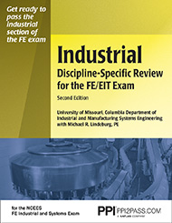 Industrial discipline specific review for the FE Exam Book Cover