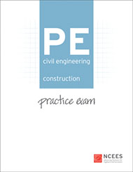 NCEES PE Civil Engineering Construction Practice Exam Book Cover