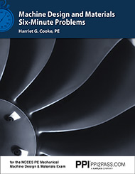 Machine Design and Materials Six-Minute Problems Book Cover