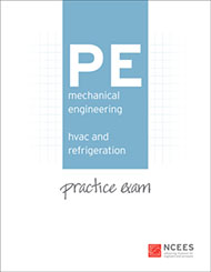 NCEES PE Mechanical Engineering HVAC and Refrigeration Practice Exam Book Cover