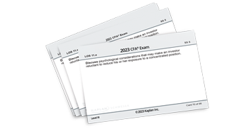 Kaplan's Schweser's Flashcards for Level 3 of the 2022 CFA Exam