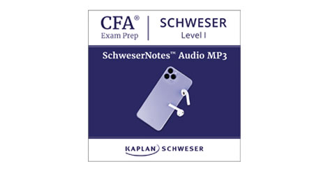 Kaplan Schweser's SchweserNotes Audio for Level 1 of the CFA exam