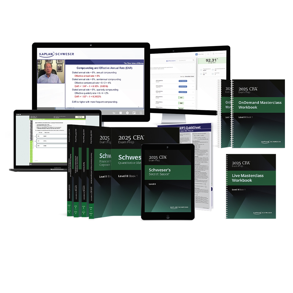 2025 CFA Level 2 Study Packages and Notes - Kaplan Schweser