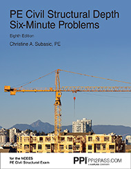 PE Civil Structural Six-Minute Problems Book Cover Image