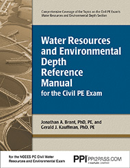 PE Civil Water Resources Depth Reference Manual Book Cover