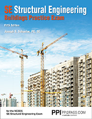 SE Structural Engineering Buildings Practice Exam Fifth Edition Book Cover