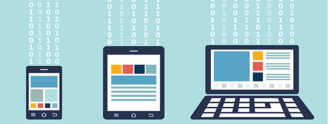 A graphic with a mobile phone, iPad, and laptop shows the studying formats available for aspiring CAIA® candidates