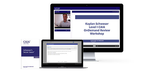 Kaplan Schweser's OnDemand Review Workshop Package for Level 1 of the CAIA exam