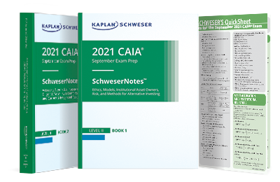 CAIA Level II SchweserNotes Bookset with QuickSheet