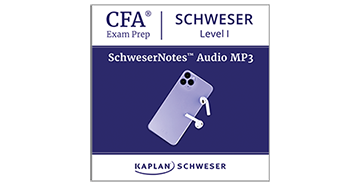 Kaplan Schweser's SchweserNotes Audio for Level 1 of the CFA exam
