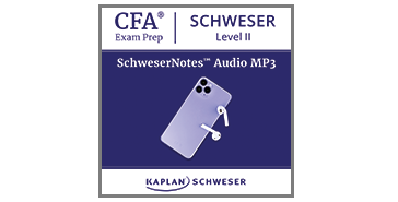Kaplan Schweser's SchweserNotes Audio for Level 2 of the CFA exam